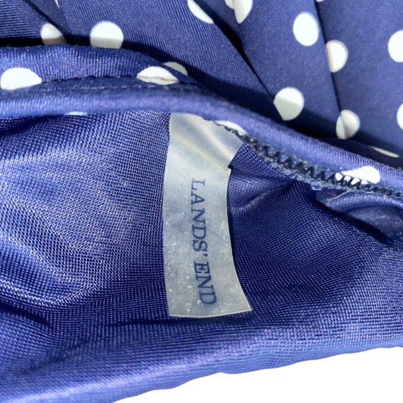 Lands’ End Size 12 Polkadot Swim Tankini Top Underwire - Picture 7 of 7